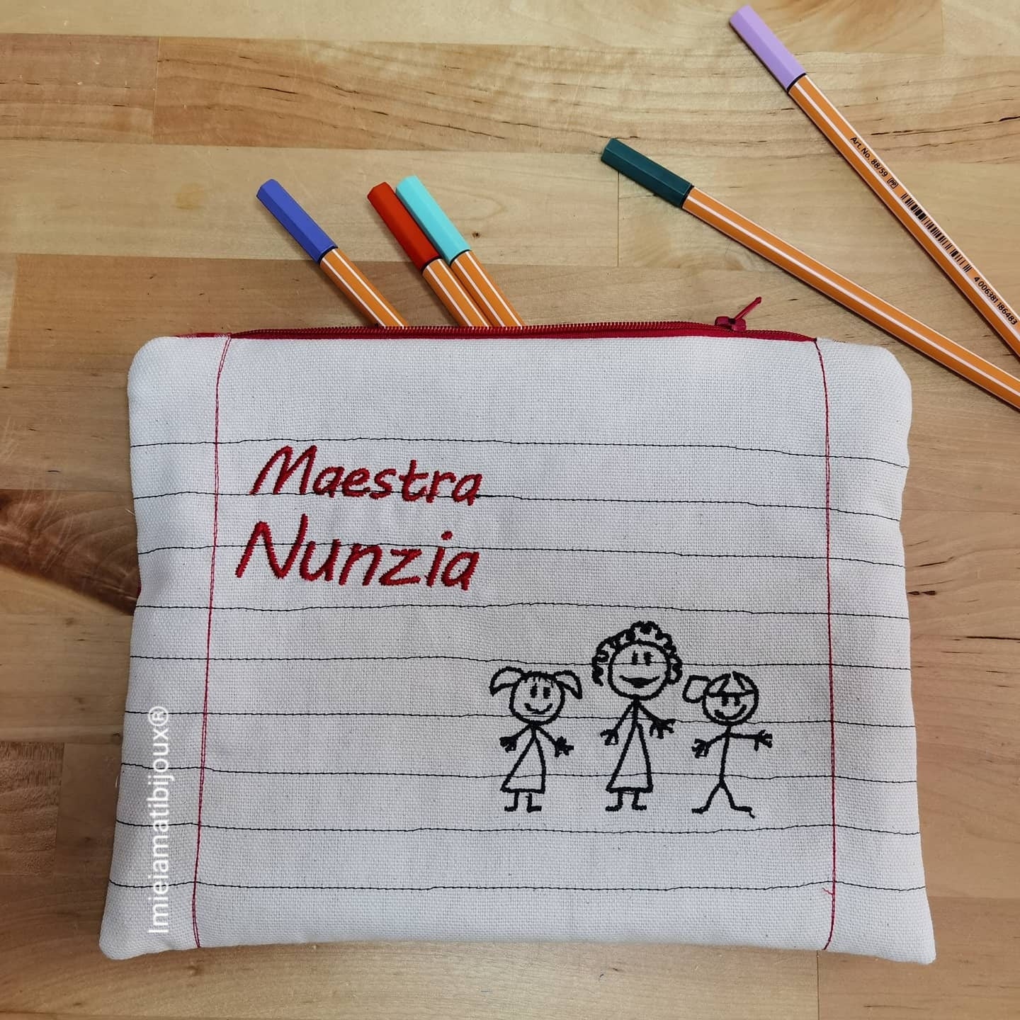 Pochette regalo per maestre professori insegnanti